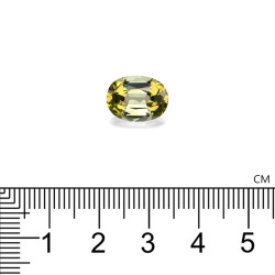 Ovale geslepen Lime Green Koper Toermalijn van 4,23 karaat