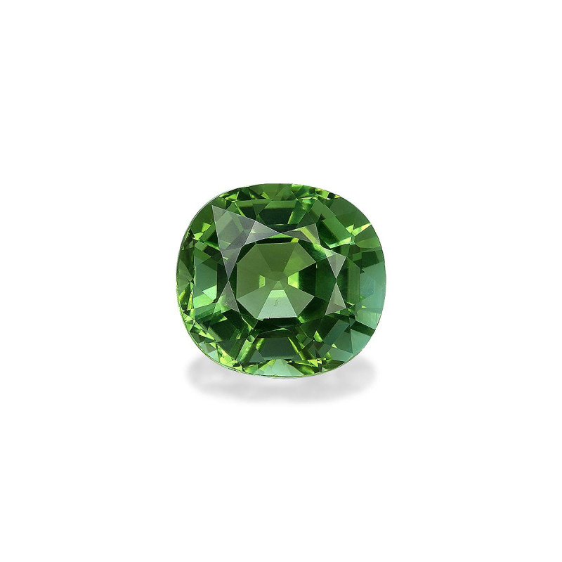 CUSHION-cut Green Tourmaline Olive Green 13.39 carats