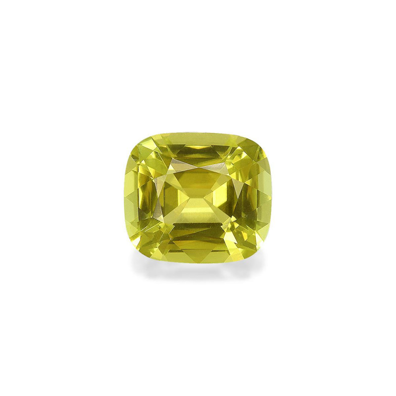 CUSHION-cut Yellow Tourmaline Lemon Yellow 3.52 carats