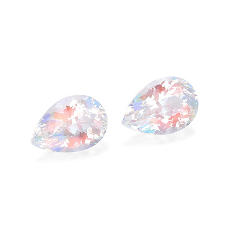 Pear-cut Rubellite Tourmaline White 5.06 carats