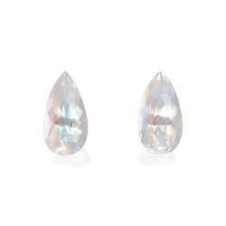 Rubellite taille Poire 白色...