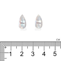 Pear-cut spessartite White 5.46 carats