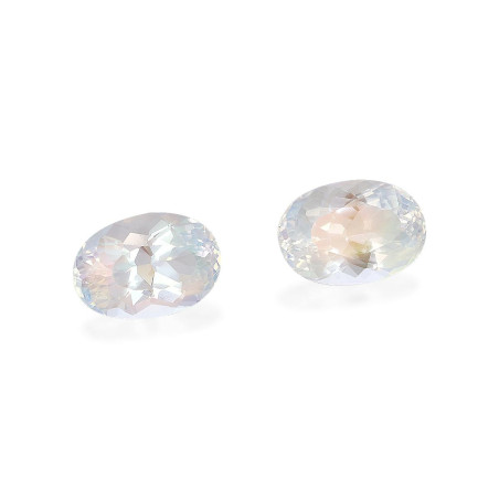 OVAL-cut Rubellite Tourmaline White 4.57 carats