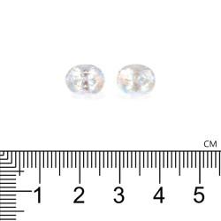 ovaalvormige witte regenboog maansteen van 5,47 karaat