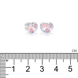 regenboog maansteen hartvorm wit 4.94 karaat