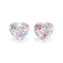 regenboog maansteen hartvorm wit 4.70 karaat