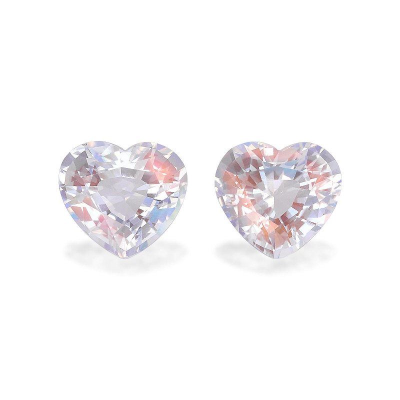 HEART-cut rainbow moonstone White 4.70 carats