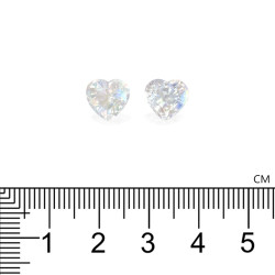 regenboog maansteen hartvorm wit 4,34 karaat