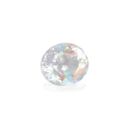OVAL-cut rainbow moonstone White 4.89 carats