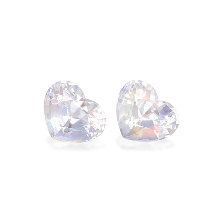 rainbow moonstone الحجم قلب أبيض 9.51 