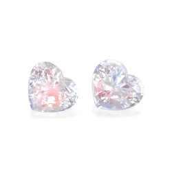 rainbow moonstone lengte HERZ Weiß 5.45 karaten