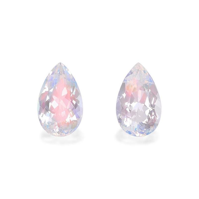 regenboog maansteen peervormig wit 7,44 karaat