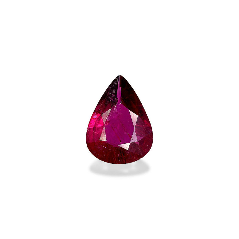 红碧榴石 taille 梨子 绿色 4.75 carats