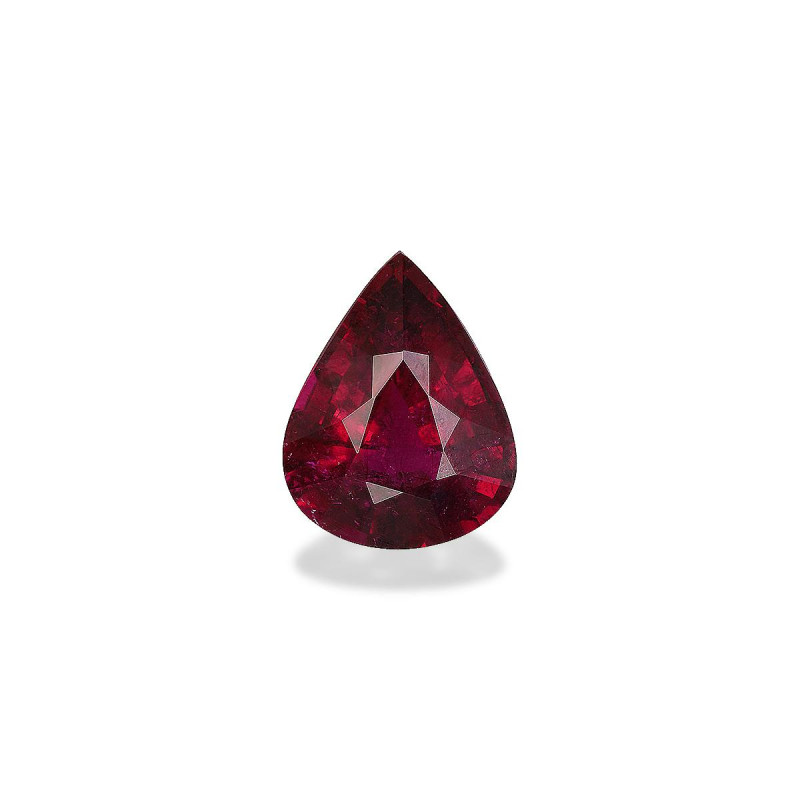 红碧榴石 taille 梨子 绿色 13.09 carats