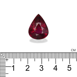 Rubelita taille Poire VERT 13.09 carats