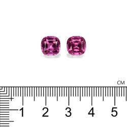 rhodoliet kussen geslepen Bubblegum Roze 6.41 karaat