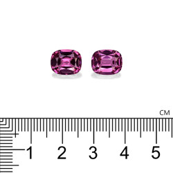 rhodoliet kussen geslepen Bubblegum Roze 6.29 karaat