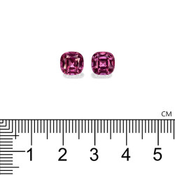CUSHION-cut rhodolite  4.62 carats