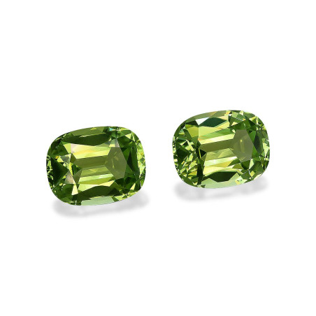 CUSHION-cut Tanzanite Lime Green 25.44 carats