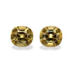 石榴石 taille 靠垫 柠檬黄 4.54 carats