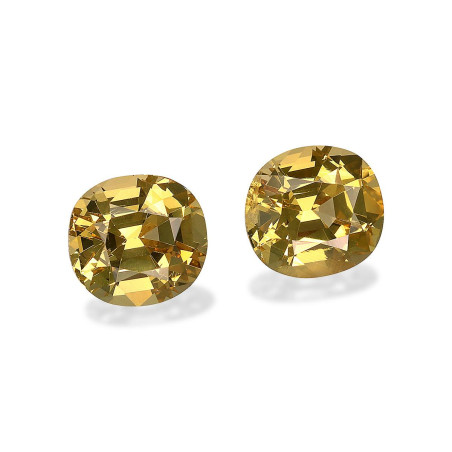 石榴石 taille 靠垫 柠檬黄 4.54 carats