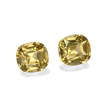 石榴石 taille 靠垫 柠檬黄 3.82 carats