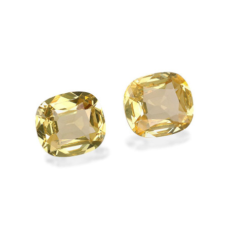 石榴石 taille 靠垫 黄色 2.95 carats