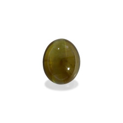 Kattenoog (chrysoberyl) OVALE GROEN 12.37 karaat
