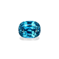 Blauwe Zirkoon kussen gesneden Blauw 6.28 karaat