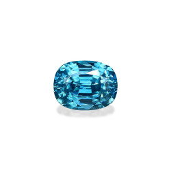 CUSHION-cut Blue Zircon...