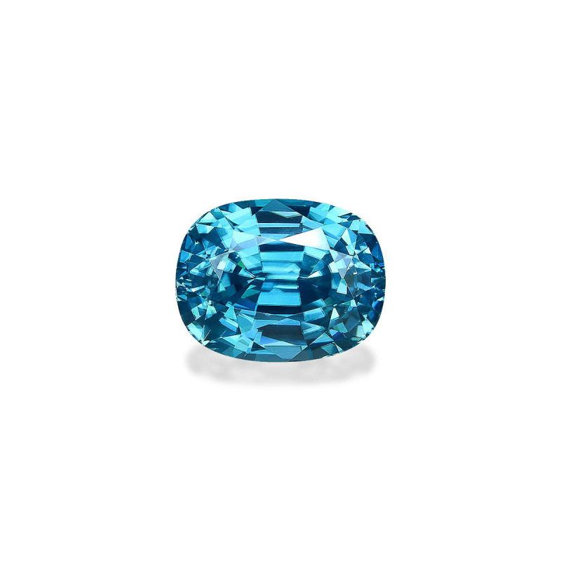 Blauwe Zirkoon kussen gesneden Blauw 9.34 karaat