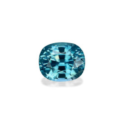 Blauwe Zirkoon kussen geslepen Blauw 5.04 karaat