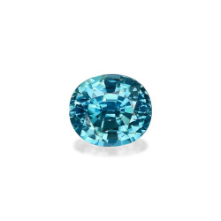 OVAL-cut Blue Zircon Blue...