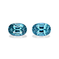 Blauer Zirkon lengte OVAL...
