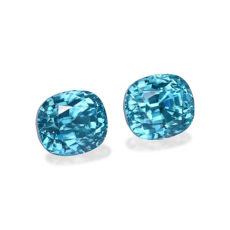 CUSHION-cut Blue Zircon Blue 9.57 carats