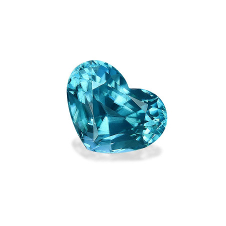 HEART-cut Blue Zircon Blue 6.02 carats