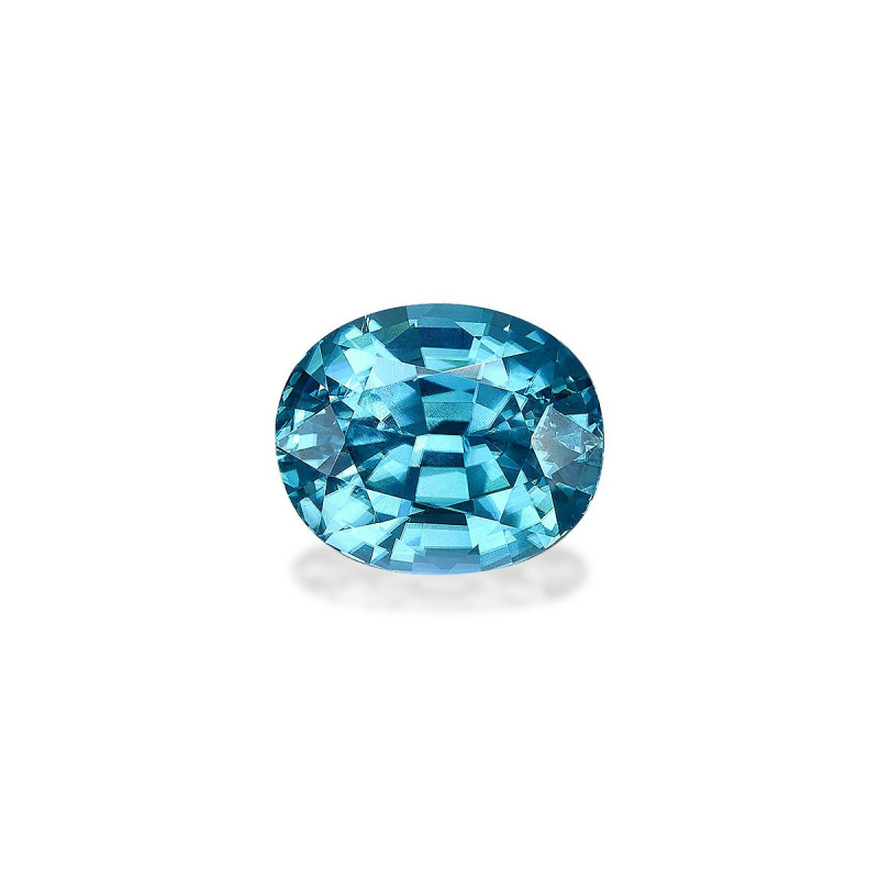 OVAL-cut Blue Zircon Blue 5.28 carats