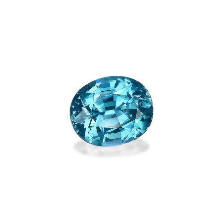 OVAL-cut Blue Zircon Blue 5.28 carats