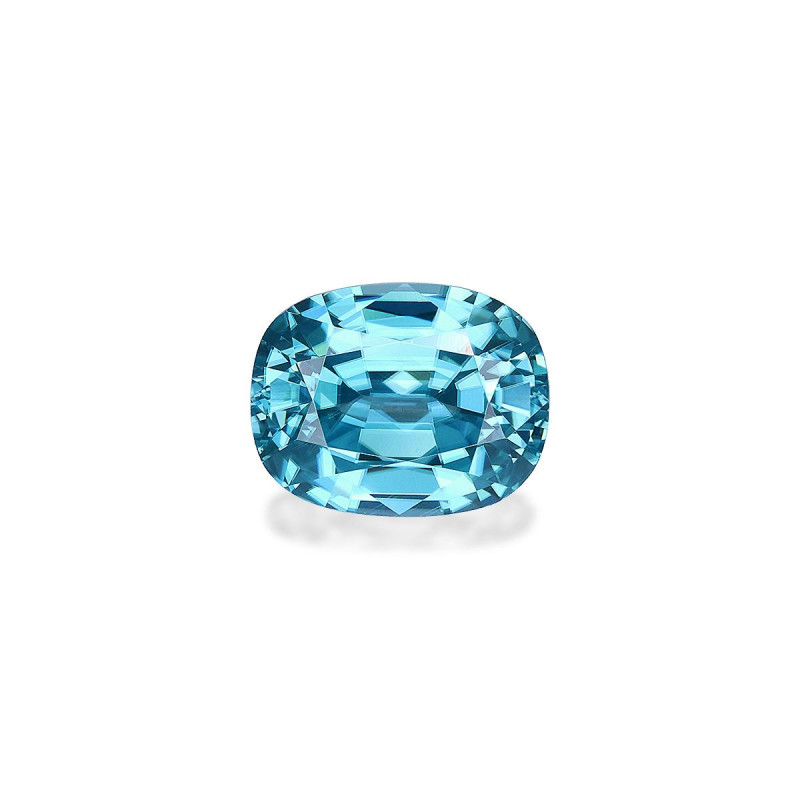 CUSHION-cut Blue Zircon Blue 4.43 carats