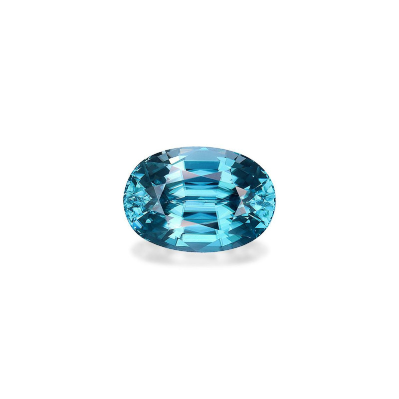 OVAL-cut Blue Zircon Blue 5.18 carats
