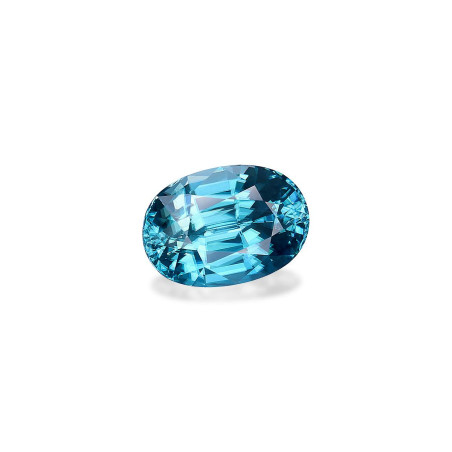 OVAL-cut Blue Zircon Blue 5.18 carats