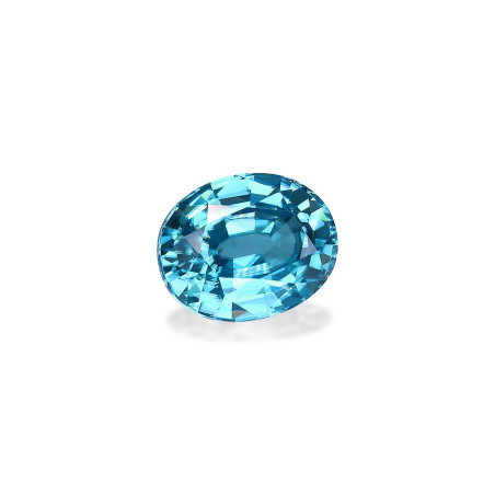 OVAL-cut Blue Zircon Blue 4.56 carats