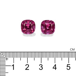 rhodoliet kussen geslepen Bubblegum Roze 15.27 karaat