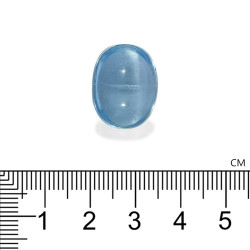 Ovaal geslepen Ice Blue Aquamarijn van 19,16 karaat
