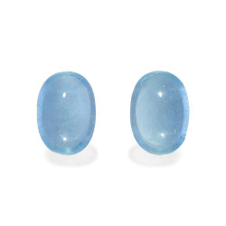 Ovaal geslepen IJsblauwe Aquamarijn van 25,05 karaat