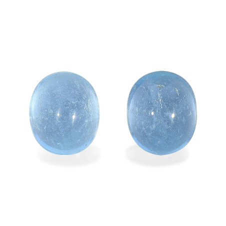 Aguamarina taille OVALE Ice Blue 12.59 carats