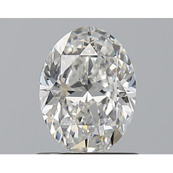 الماس على شكل بيضاوي بوزن 0.9 قيراط