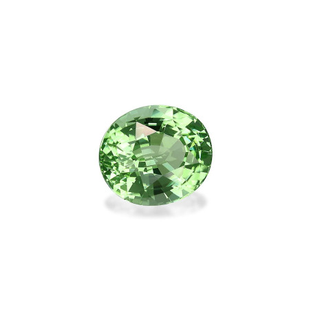 Chrom-Turmalin lengte OVAL Baumwollgr&uuml;n 2.93 karaten