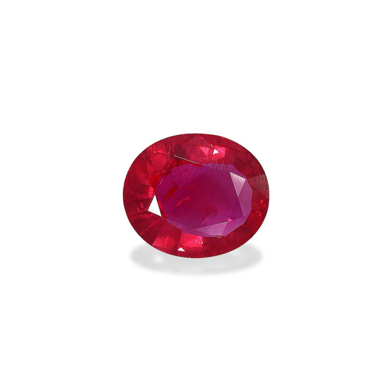 Rub&iacute;es de Mozambique taille OVALE Rosa 2.67 carats
