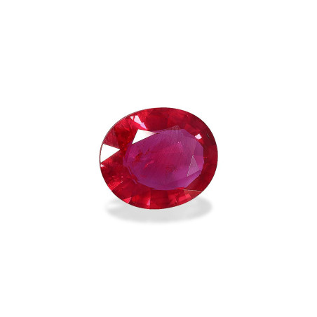 Rub&iacute;es de Mozambique taille OVALE Rosa 2.67 carats